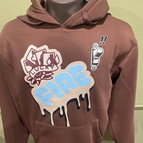 Bleecker&Mercer hoody pullover brown side pocket regular fit - Picture 4 of 4